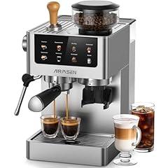 AIRMSEN Espresso Machine with Grinder and Frother