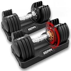 Keppi Adjustable 25lb Dumbbells Set