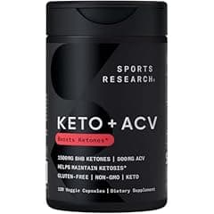 Sports Research Keto Plus ACV Diet Support 120 Count