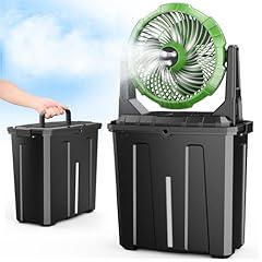 Ausic Portable Misting Fan - 10-Inch Rechargeable Outdoor Fan