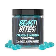 BEAST BITES Creatine Gummies Blue Raspberry 30ct