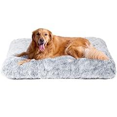 EHEYCIGA Plush Faux Fur XL Dog Bed