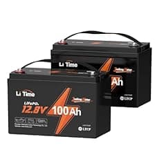 Litime TM LiFePO4 12V 100Ah Battery Pair