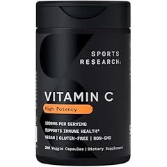Sports Research High Potency Vitamin C 1000mg 240 Count