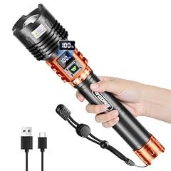 WdtPro Rechargeable LED Flashlight 90,000LM