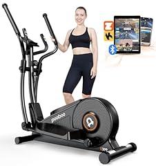 pooboo Elliptical Exercise Machine with 16-Level Resistance