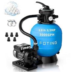 FOTING 12" Sand Filter Pump with Timer