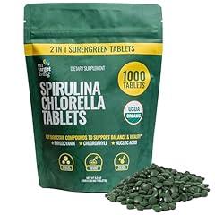 On Target Living Organic Spirulina Chlorella Tablets