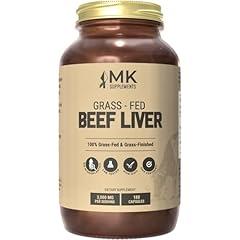 MK Supplements Grass Fed Beef Liver 3000 mg