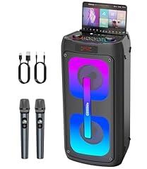 Gesnada Karaoke Machine with Wireless Microphones