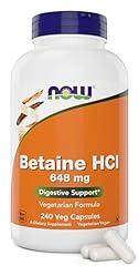 NOW Foods Betaine HCl 648mg Digestive Support