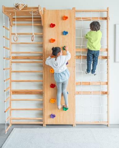 rock climbing wall