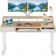 HUANUO Electric Standing Desk with Drawers