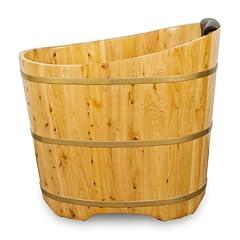 JRYTIN Wooden Bathtub, Portable Cedar Soaking Tub