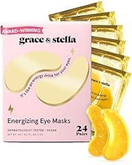 grace & stella Gold Under Eye Mask, 24 Pairs