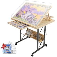 Easyego Adjustable Puzzle Table with Drawers
