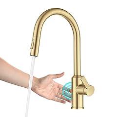 Kraus Oletto Touchless Kitchen Faucet Brushed Brass