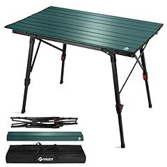 VILLEY Portable Camping Table with Adjustable Legs