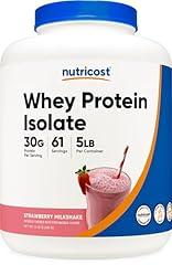 Nutricost Whey Protein Isolate Strawberry 5 Pounds