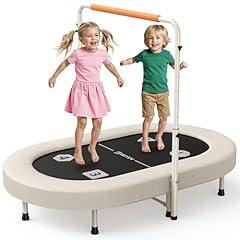 BCAN Kids Trampoline with Adjustable Handlebar