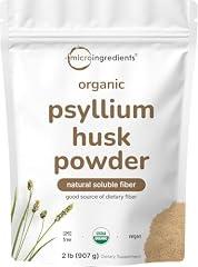 Organic Psyllium Husk Powder, 2lbs (32oz)