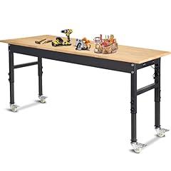 Polar Aurora Adjustable Workbench with Power Outlet
