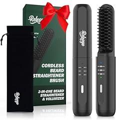 REHOYO Cordless Beard Straightener Brush