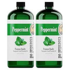 Bulk Size Peppermint Essential Oil - 2 Pack 16oz Bottles