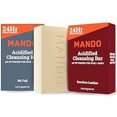 Mando Acidified Cleansing Bar - Bourbon Leather & Mt Fuji