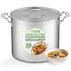 NutriChef 20 Quart Heavy-Duty Stockpot