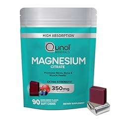 Qunol Magnesium Citrate Soft Chews 350mg