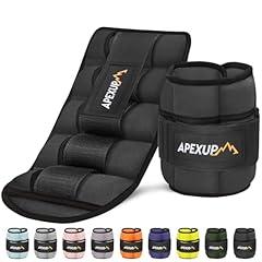 APEXUP Adjustable Ankle Weights 10lbs Pair