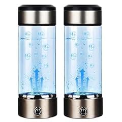 Hydrogen Water Bottle Portable Ionizer Machine (Black)