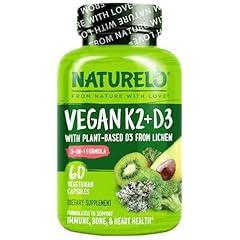 Naturelo Vegan Vitamin D3 K2 Supplement