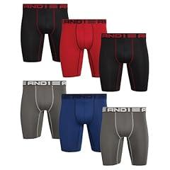 AND1 Men's Stretch Boxer Briefs 6-Pack