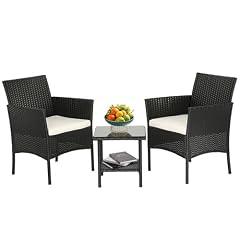 FDW Outdoor Wicker Bistro Set