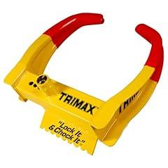 Trimax TCL65 Wheel Chock Lock Yellow/Red 7.25in