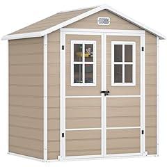 DWVO Outdoor Storage Shed 6x4.4 FT