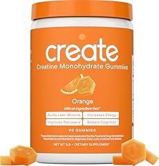 Create Creatine Monohydrate Gummies, Orange, 90ct