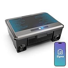 2025 Upgraded Zigma Solar Powered Robotic Pool Skimmer Surface Cleaner Dual Charging Options Smart Obstacle Avoidance 12 Hours Continuous Cleaning Ideal for Above Ground Pool -APP Support