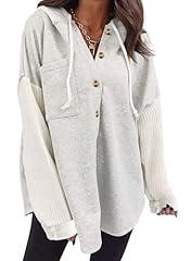 SHEWIN Women's Oversized Hooded Jacket