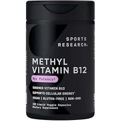 Sports Research Vitamin B12 Methylcobalamin 5000mcg