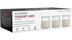 Ultimate Yogurt Jars - 8 Count Glass Cups