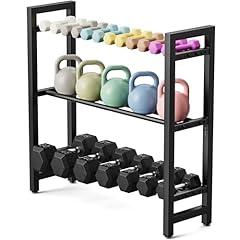 Pickpiff Adjustable Dumbbell Rack 3-Tier Stand