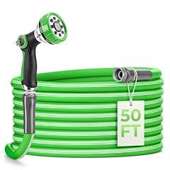 Delxo Flexible Garden Hose 50 Ft With Nozzle