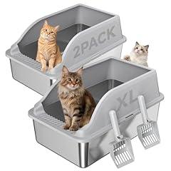Stainless Steel Cat Litter Boxes, XL