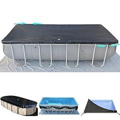 SIHAIAN Rectangular Pool Cover with Side Storage