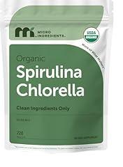 Organic Chlorella Spirulina Tablets 3000mg 720ct