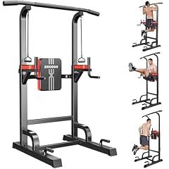 Pooboo Adjustable Power Tower Pull Up Bar