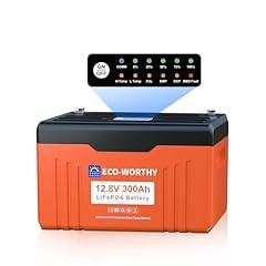 ECO-WORTHY 12V 300AH Lithium Battery with Bluetooth
